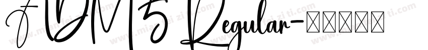 ADM5 Regular字体转换